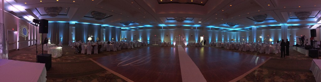 #MichaelAnthonyProductions# UpLighting #Grand Hyatt #ArabWedding#BlueLighting#WeddingLighting